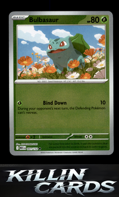 Reverse Holofoil Bulbasaur - 001/132 001/132 Pokemon Common ME01: Mega Evolution