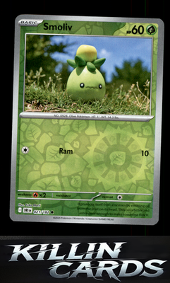 Reverse Holofoil Smoliv 021/182 Pokemon Common SV10: Destined Rivals Card NM