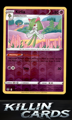 Reverse Holofoil Kirlia 068/195 Pokemon Uncommon SWSH12: Silver Tempest Card NM