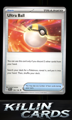 Ultra Ball 196/198 Pokemon Uncommon SV01: Scarlet & Violet Base Set Card NM
