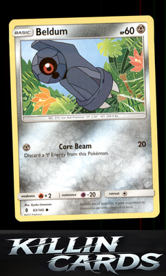 Beldum 83/145 Pokemon Common SM - Guardians Rising Card NM