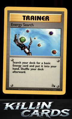 Energy Search 59/62 Pokemon Common Fossil Card LP
