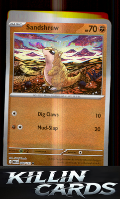 Reverse Holofoil Sandshrew 068/132 Pokemon Common ME01: Mega Evolution Card NM