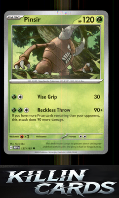 Pinsir 127/165 Pokemon Uncommon SV: Scarlet & Violet 151 Card NM