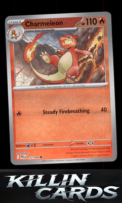 Reverse Holofoil Charmeleon 012/094 Pokemon Common ME02: Phantasmal Flames Card