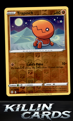 Reverse Holofoil Trapinch 040/072 Pokemon Common Shining Fates Card NM
