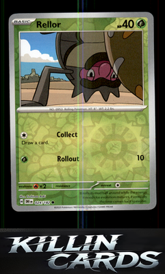 Reverse Holofoil Rellor 024/182 Pokemon Common SV10: Destined Rivals Card NM