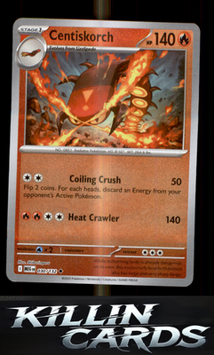 Reverse Holofoil Centiskorch 030/132 Pokemon Uncommon ME01: Mega Evolution Card