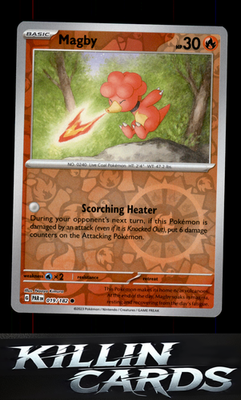 Reverse Holofoil Magby - 019/182 019/182 Pokemon Common SV04: Paradox Rift Card