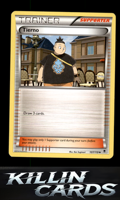 Tierno 107/119 Pokemon Uncommon XY - Phantom Forces Card LP