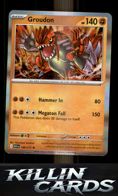Groudon 108/217 Pokemon Rare ME: Ascended Heroes Card NM