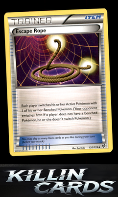 Escape Rope 120/135 Pokemon Uncommon Plasma Storm Card NM
