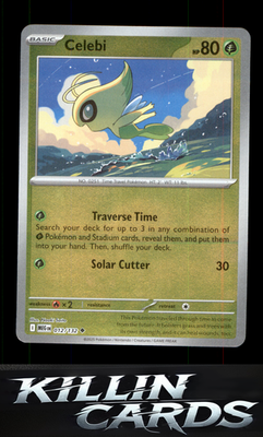 Reverse Holofoil Celebi 012/132 Pokemon Uncommon ME01: Mega Evolution Card NM