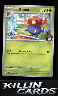 Erika's Gloom 002/217 Pokemon Uncommon ME: Ascended Heroes Card NM