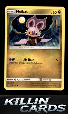 Noibat 158/236 Pokemon Common SM - Unified Minds Card NM