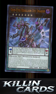 1st Edition Odd-Eyes Rebellion Xyz Dragon BLMR-EN005 YuGiOh Ultra Rare Battles o