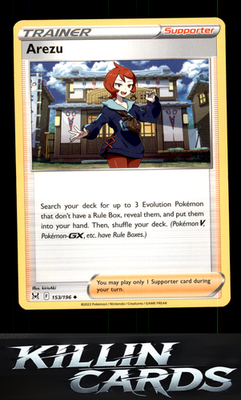 Arezu 153/196 Pokemon Uncommon SWSH11: Lost Origin Card NM