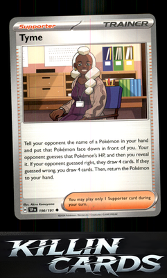Tyme 190/191 Pokemon Uncommon SV08: Surging Sparks Card NM