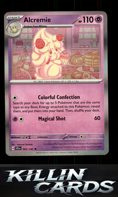 Alcremie 065/142 Pokemon Rare SV07: Stellar Crown Card NM