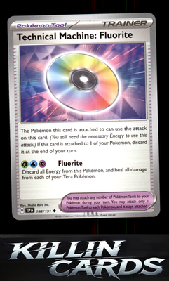 Technical Machine: Fluorite 188/191 Pokemon Uncommon SV08: Surging Sparks Card N