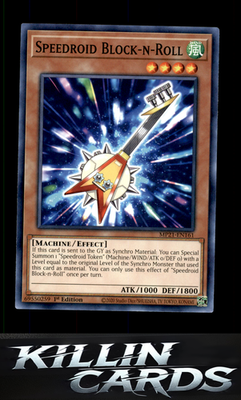 1st Edition Speedroid Block-n-Roll MP21-EN161 YuGiOh Common 2021 Tin of Ancient