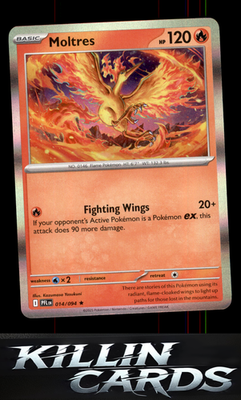 Moltres 014/094 Pokemon Rare ME02: Phantasmal Flames Card NM