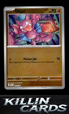 Reverse Holofoil Gligar 049/094 Pokemon Common ME02: Phantasmal Flames Card NM