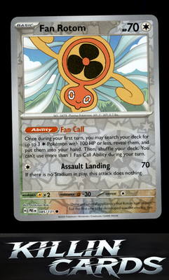Reverse Holofoil Fan Rotom 085/131 Pokemon Common SV: Prismatic Evolutions Card
