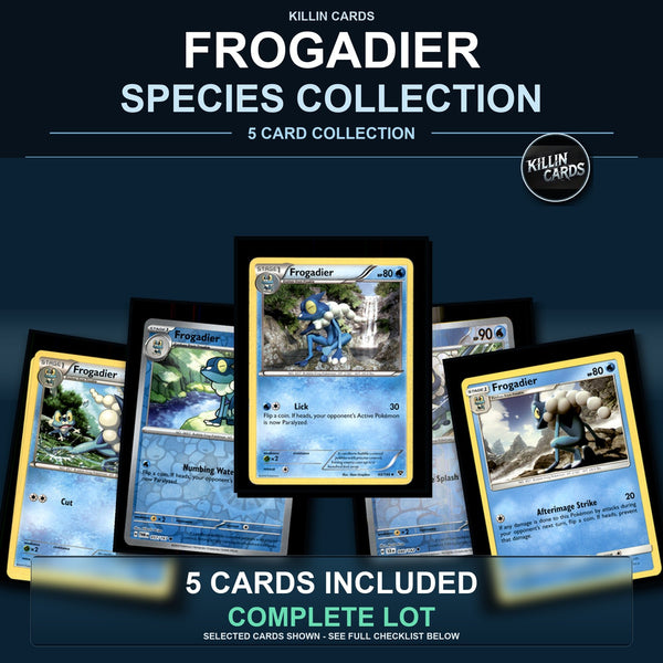 Pokemon TCG Frogadier Species Collection 5 Different Cards