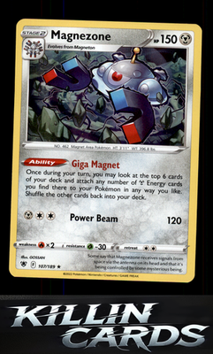 Magnezone 107/189 Pokemon Holo Rare SWSH10: Astral Radiance Card NM