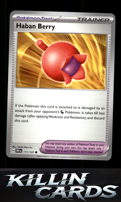 Haban Berry 111/131 Pokemon Common SV: Prismatic Evolutions Card NM