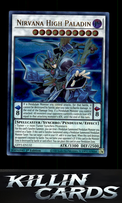 1st Edition Nirvana High Paladin GFP2-EN132 YuGiOh Ultra Rare Ghosts From the Pa