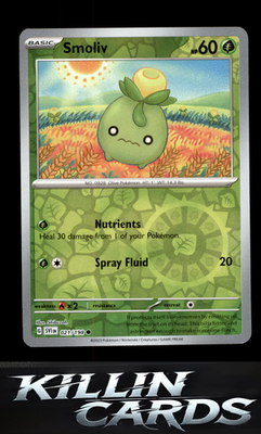 Reverse Holofoil Smoliv - 021/198 021/198 Pokemon Common SV01: Scarlet & Violet