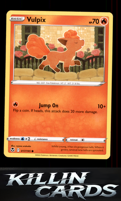 Vulpix 017/195 Pokemon Common SWSH12: Silver Tempest Card NM