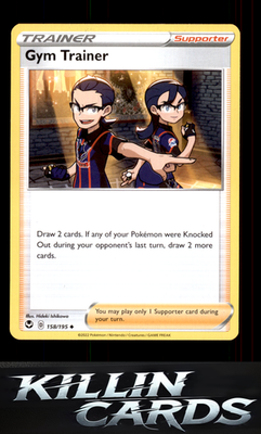 Gym Trainer 158/195 Pokemon Uncommon SWSH12: Silver Tempest Card NM