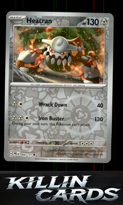 Reverse Holofoil Heatran 068/131 Pokemon Uncommon SV: Prismatic Evolutions Card
