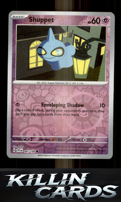 Reverse Holofoil Shuppet 087/198 Pokemon Common SV01: Scarlet & Violet Base Set