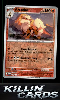 Reverse Holofoil Arcanine 059/165 Pokemon Uncommon SV: Scarlet & Violet 151 Card