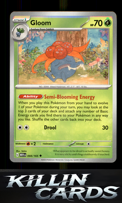 Gloom 044/165 Pokemon Uncommon SV: Scarlet & Violet 151 Card NM