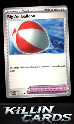 Big Air Balloon 155/165 Pokemon Uncommon SV: Scarlet & Violet 151 Card NM
