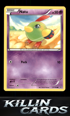 Natu (27) 27/108 Pokemon Common XY - Roaring Skies Card NM
