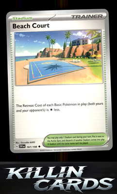 Beach Court 167/198 Pokemon Uncommon SV01: Scarlet & Violet Base Set Card NM