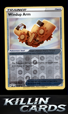 Reverse Holofoil Windup Arm 170/196 Pokemon Uncommon SWSH11: Lost Origin Card NM