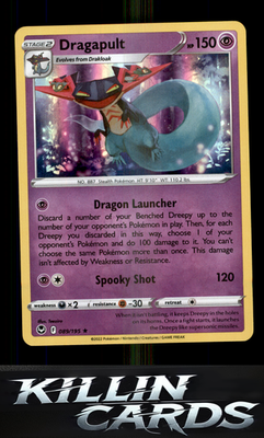 Dragapult 089/195 Pokemon Holo Rare SWSH12: Silver Tempest Card NM
