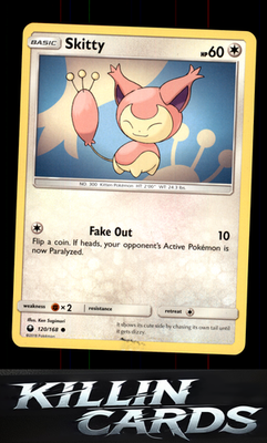 Skitty 120/168 Pokemon Common SM - Celestial Storm Card NM