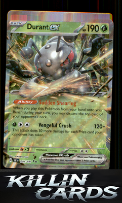 Durant ex - 004/191 004/191 Pokemon Double Rare SV08: Surging Sparks Card NM