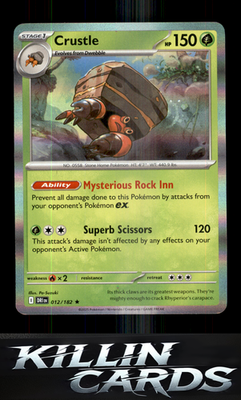 Crustle - 012/182 012/182 Pokemon Rare SV10: Destined Rivals Card NM