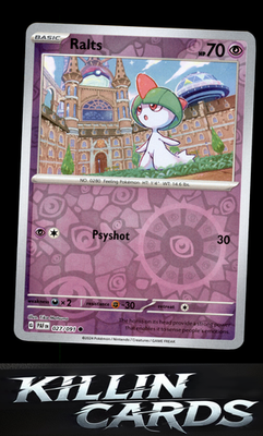 Reverse Holofoil Ralts - 027/091 027/091 Pokemon Common SV: Paldean Fates Card N