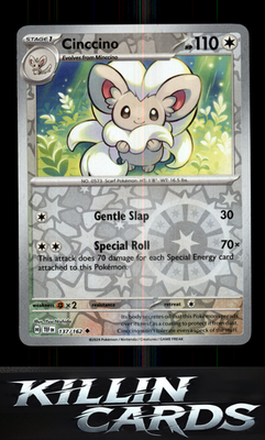 Reverse Holofoil Cinccino - 137/162 137/162 Pokemon Uncommon SV05: Temporal Forc