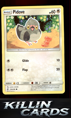 Pidove 174/236 Pokemon Common SM - Unified Minds Card NM